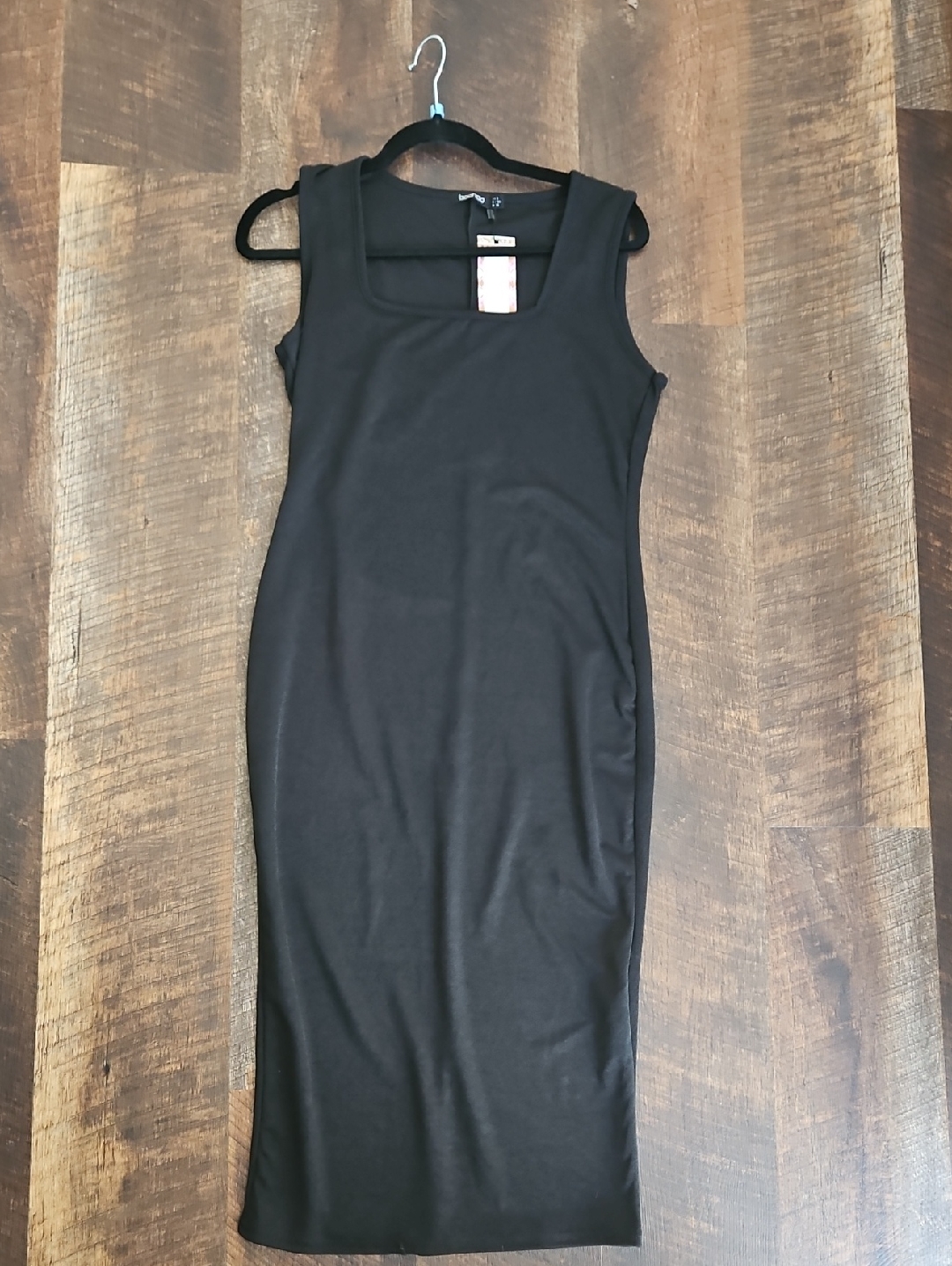 Boohoo Longline Square Neck Midi Dress